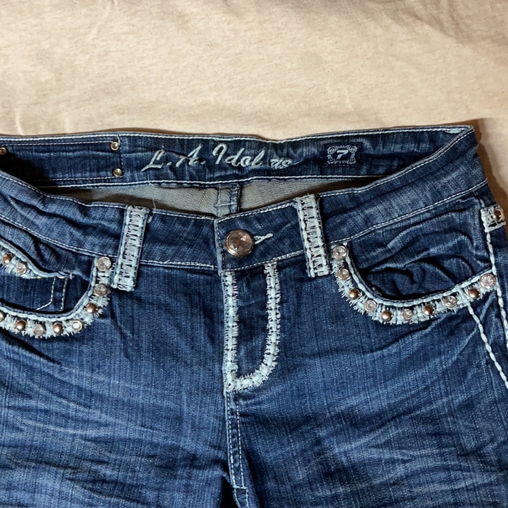 LA Idol bootcut jeans size 7 GUC - Picture 2 of 5